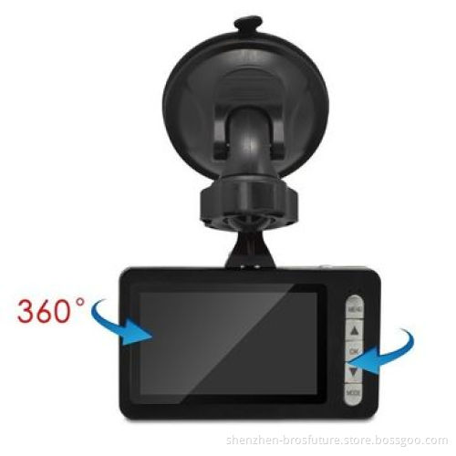 Car DVR HD720p 2.7" screen, 120 degree viewing angle G sensor, SOS & parking surveillance